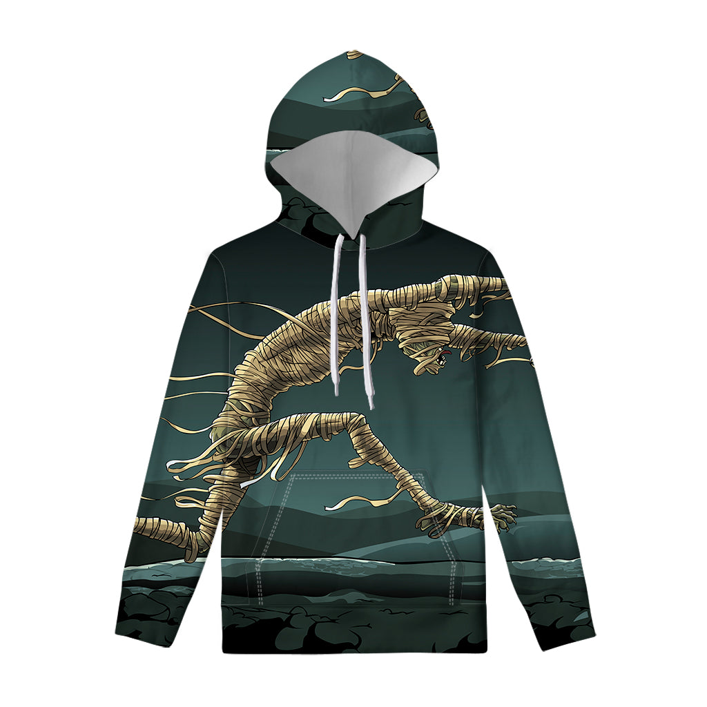 Running Mummy Print Pullover Hoodie