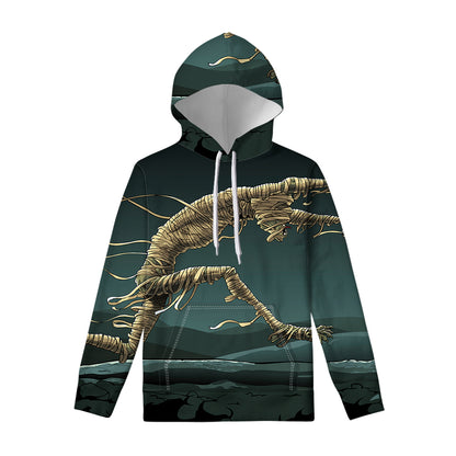 Running Mummy Print Pullover Hoodie