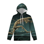 Running Mummy Print Pullover Hoodie