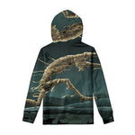 Running Mummy Print Pullover Hoodie