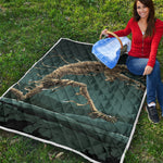 Running Mummy Print Quilt