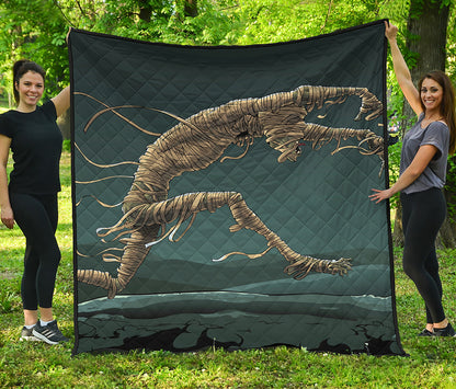 Running Mummy Print Quilt