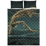 Running Mummy Print Quilt Bed Set