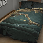 Running Mummy Print Quilt Bed Set