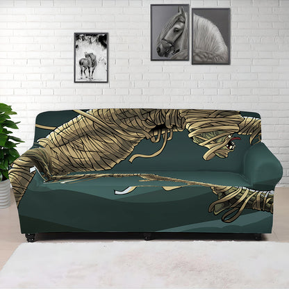 Running Mummy Print Sofa Cover