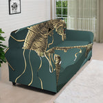 Running Mummy Print Sofa Cover