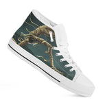 Running Mummy Print White High Top Shoes