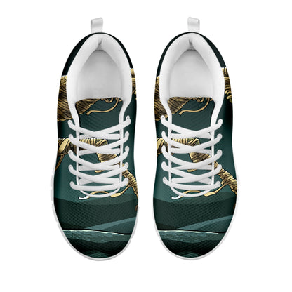 Running Mummy Print White Sneakers