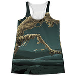 Running Mummy Print Women's Racerback Tank Top