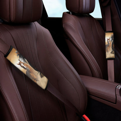 Running Wild Horses Print Car Seat Belt Covers