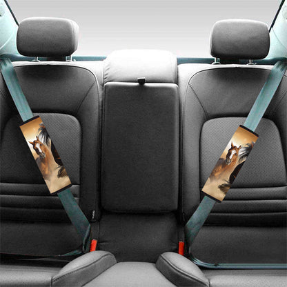 Running Wild Horses Print Car Seat Belt Covers