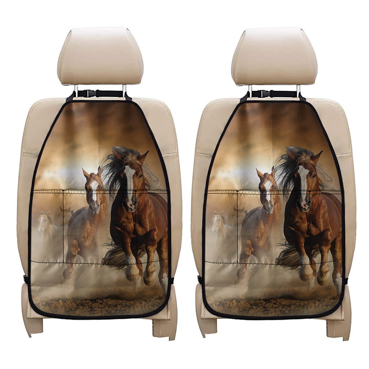 Running Wild Horses Print Car Seat Organizers
