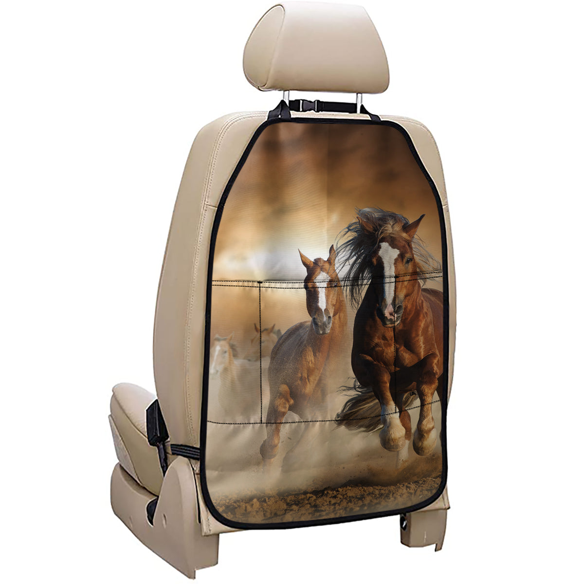 Running Wild Horses Print Car Seat Organizers