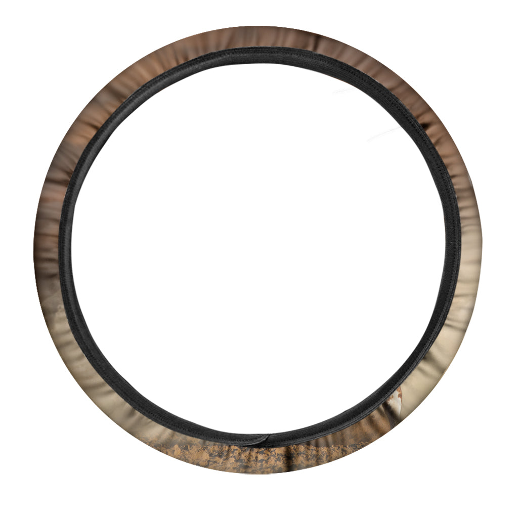 Running Wild Horses Print Car Steering Wheel Cover