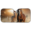 Running Wild Horses Print Car Sun Shade