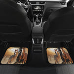 Running Wild Horses Print Front and Back Car Floor Mats