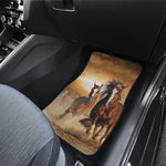 Running Wild Horses Print Front and Back Car Floor Mats