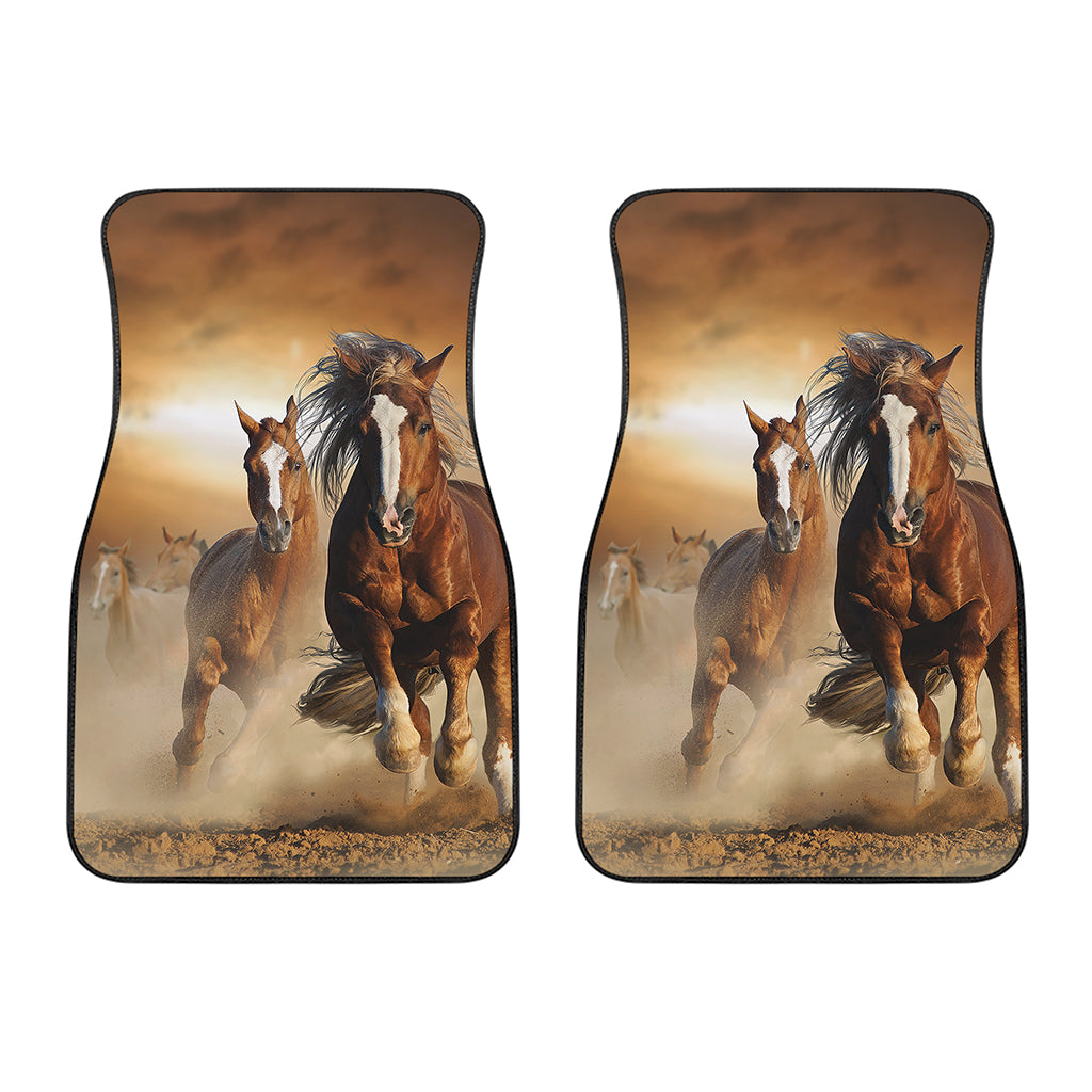 Running Wild Horses Print Front Car Floor Mats