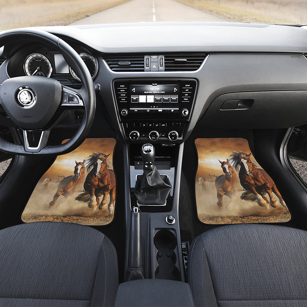 Running Wild Horses Print Front Car Floor Mats