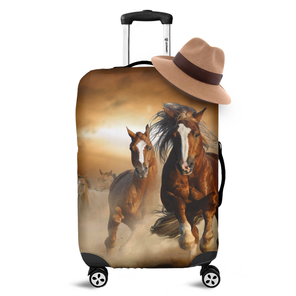 Running Wild Horses Print Luggage Cover