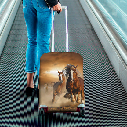 Running Wild Horses Print Luggage Cover