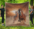 Running Wild Horses Print Quilt