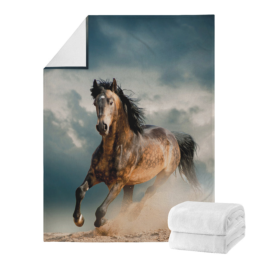 Running Wild Stallion Horse Print Blanket