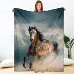 Running Wild Stallion Horse Print Blanket