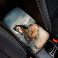Running Wild Stallion Horse Print Car Center Console Cover