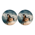 Running Wild Stallion Horse Print Car Coasters