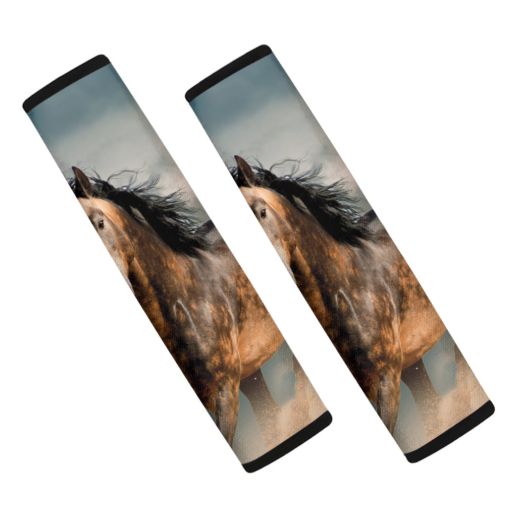 Running Wild Stallion Horse Print Car Seat Belt Covers