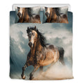 Running Wild Stallion Horse Print Duvet Cover Bedding Set