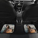 Running Wild Stallion Horse Print Front and Back Car Floor Mats