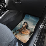 Running Wild Stallion Horse Print Front and Back Car Floor Mats