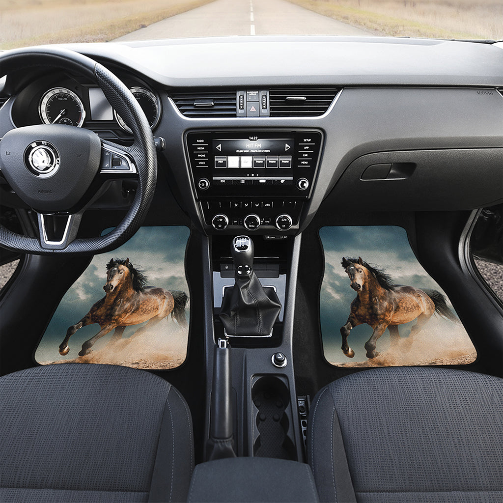 Running Wild Stallion Horse Print Front Car Floor Mats