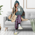 Running Wild Stallion Horse Print Hooded Blanket