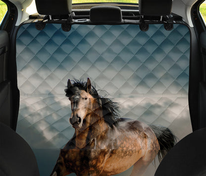 Running Wild Stallion Horse Print Pet Car Back Seat Cover