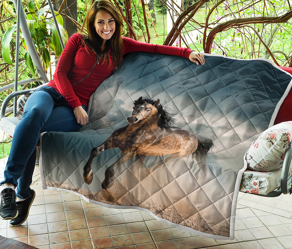 Running Wild Stallion Horse Print Quilt