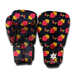 Sacred Heart Pattern Print Boxing Gloves
