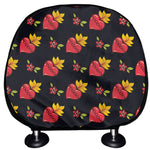 Sacred Heart Pattern Print Car Headrest Covers
