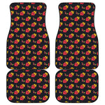 Sacred Heart Pattern Print Front and Back Car Floor Mats