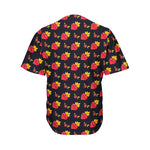 Sacred Heart Pattern Print Men's Baseball Jersey