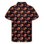 Sacred Heart Pattern Print Men's Short Sleeve Shirt