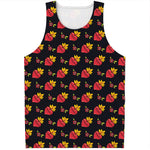 Sacred Heart Pattern Print Men's Tank Top