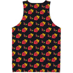 Sacred Heart Pattern Print Men's Tank Top