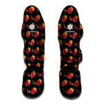 Sacred Heart Pattern Print Muay Thai Shin Guard