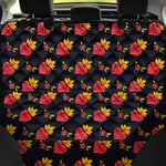 Sacred Heart Pattern Print Pet Car Back Seat Cover