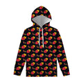 Sacred Heart Pattern Print Pullover Hoodie