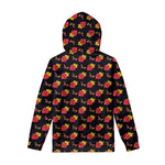 Sacred Heart Pattern Print Pullover Hoodie