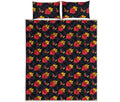 Sacred Heart Pattern Print Quilt Bed Set